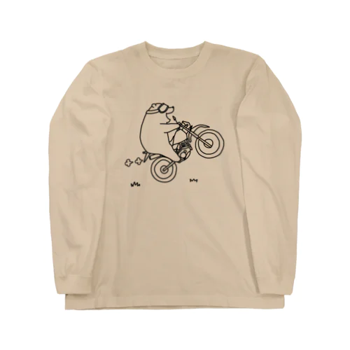 マジでまくれる5秒前(本人は最高に喜んでる最中)（黒） Long Sleeve T-Shirt