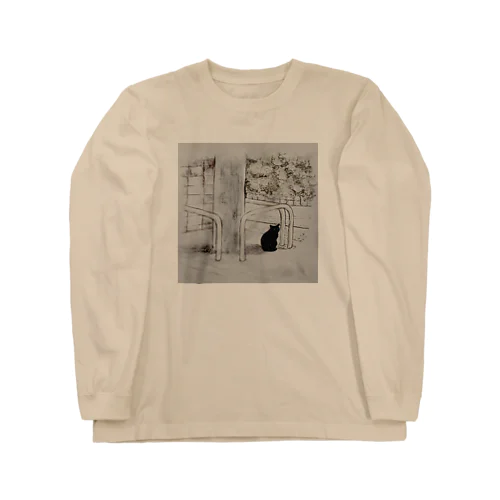 駐車場の猫 Long Sleeve T-Shirt