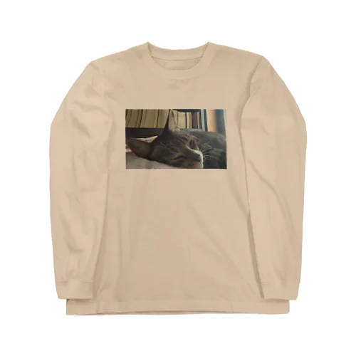 家ねこ寝落ち前 Long Sleeve T-Shirt