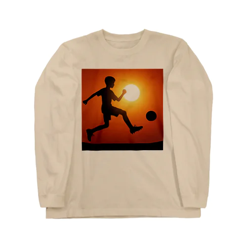 サッカー少年 ロングスリーブTシャツ