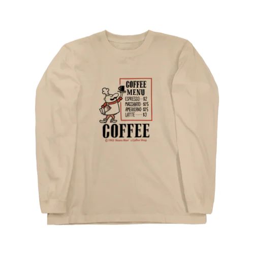 ビーンズマンのCOFFEE SHOP ロングスリーブTシャツ