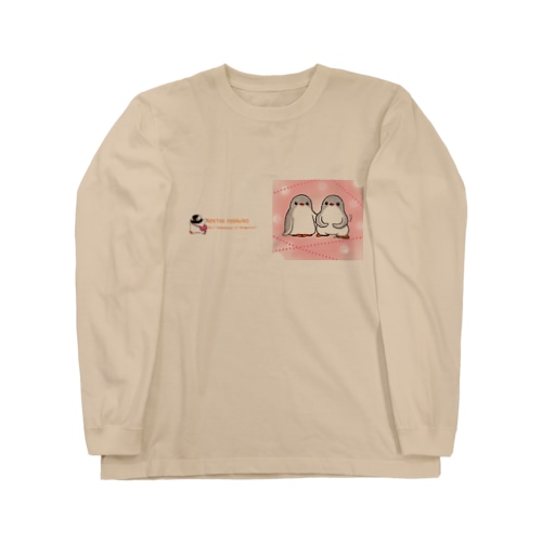 ふたごのジェンツーペンギン(キラキラロゴつき) Long Sleeve T-Shirt