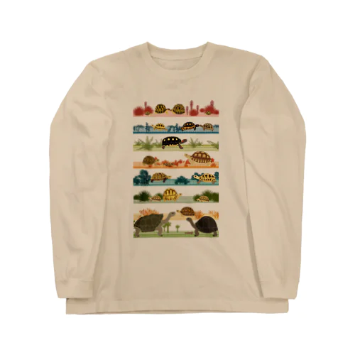 リクガメボーダー Long Sleeve T-Shirt