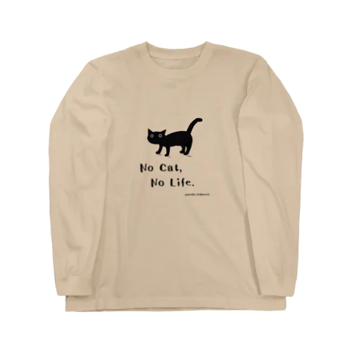 No cat  No Life  ロングスリーブTシャツ