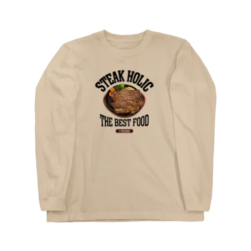 1ポンドステーキ（ビンテージ風） Long Sleeve T-Shirt