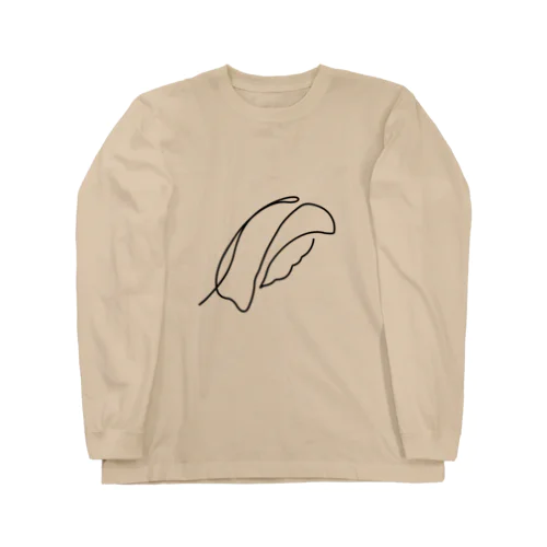 一筆描きの鮨 Long Sleeve T-Shirt