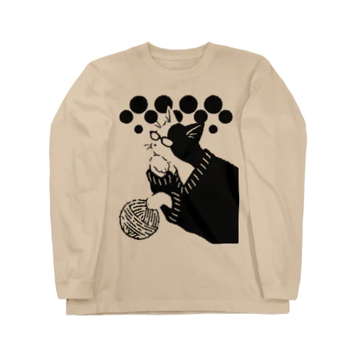 メガネ猫 Long Sleeve T-Shirt