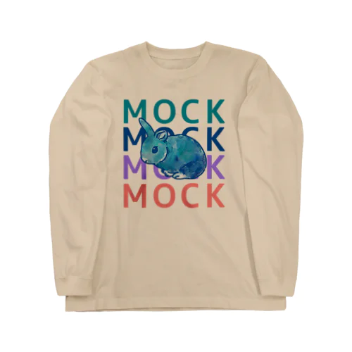 アートなうさぎのモック Long Sleeve T-Shirt