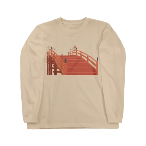 狐の赤太鼓橋 Long Sleeve T-Shirt