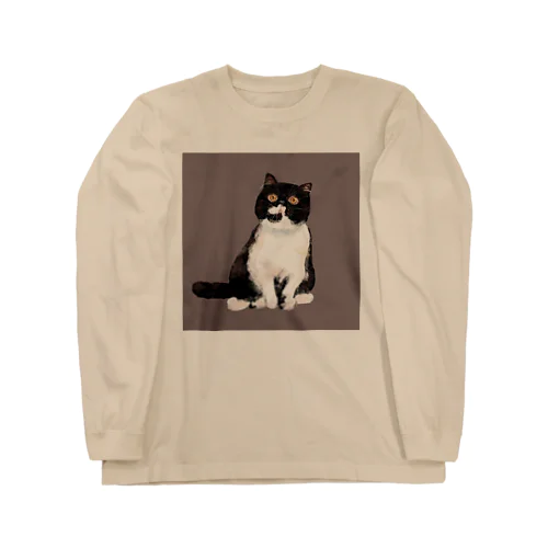 エキゾのモリオンくん茶色入り Long Sleeve T-Shirt