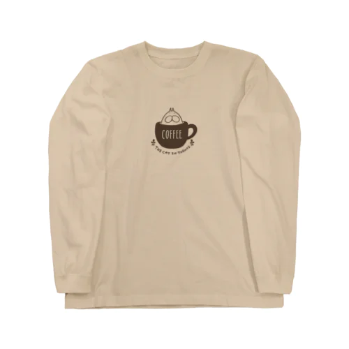 ねこタイツ コーヒー Long Sleeve T-Shirt