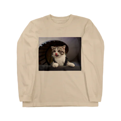 鼻ペロ　猫さん２ Long Sleeve T-Shirt