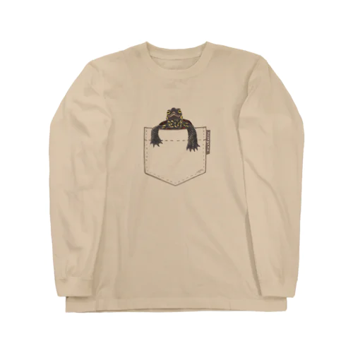 ポケットからクサガメ 大ポケット Long Sleeve T-Shirt