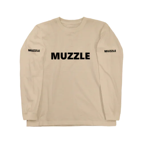 White dog Muzzle collection ロングスリーブTシャツ