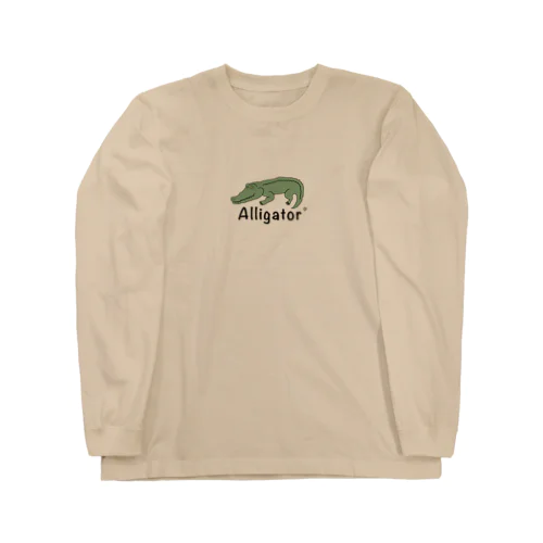 顎の力が弱めのアリゲーター。 Long Sleeve T-Shirt