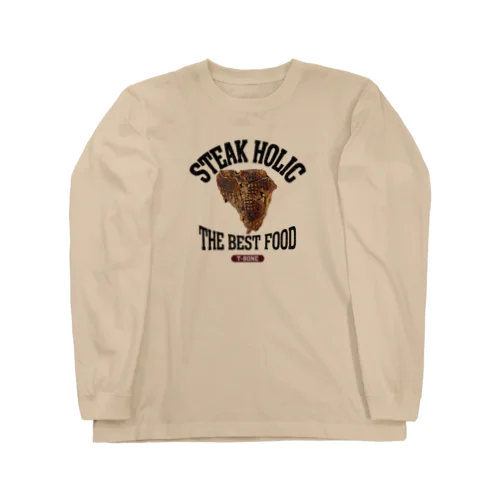 Tボーンステーキ（ビンテージ風） Long Sleeve T-Shirt