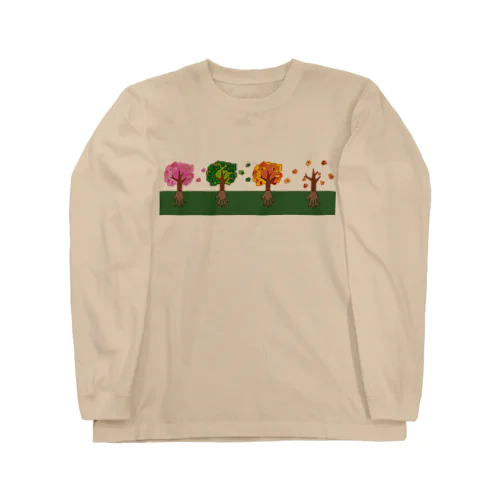 『ね』と根。春夏秋冬バージョン。 Long Sleeve T-Shirt