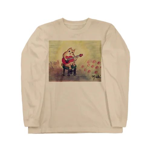 ギターネコさん Long Sleeve T-Shirt