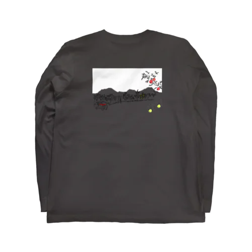 秋の飯綱山黒姫山_iizuna_apple Long Sleeve T-Shirt