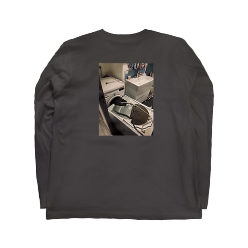 洗濯機落ちてきたの図 Long Sleeve T-Shirt
