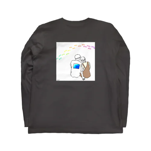 カップルイラスト Long Sleeve T-Shirt