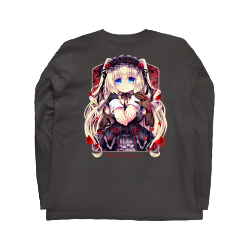 レティーツィア（紅） For Backprint ロングスリーブTシャツ