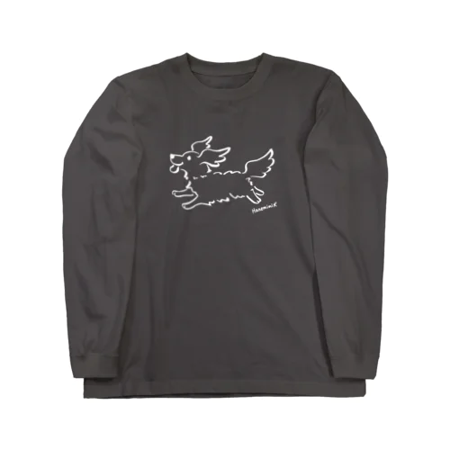 Hanemimi犬　(白黒) Long Sleeve T-Shirt