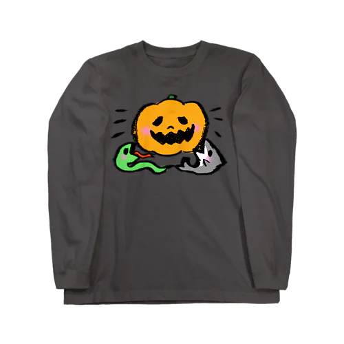 なるっとパペットモンスターズ🎃🐍🦈 ロングスリーブTシャツ