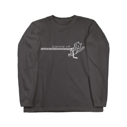 エクササイズ キャット Long Sleeve T-Shirt