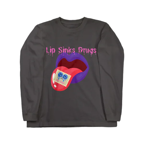 DIP DRIP Lip & Stamp Series ロングスリーブTシャツ