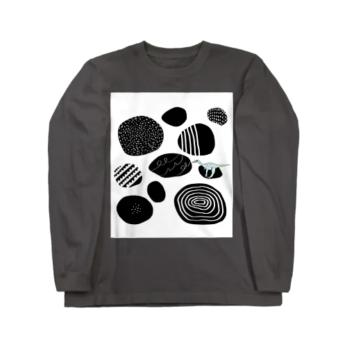 旅する恐竜モノニクス　黒 Long Sleeve T-Shirt