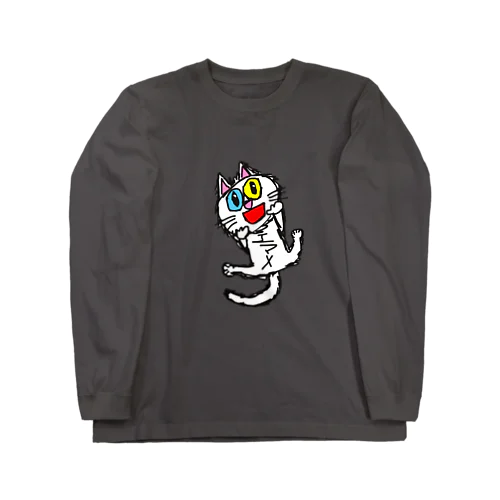 オッドアイの白猫エマメちゃんグッズ Long Sleeve T-Shirt