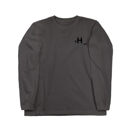 1.hydrogen(黒/表裏) ロングスリーブTシャツ