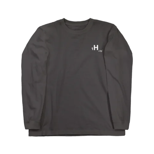 1.hydrogen(白/表のみ) ロングスリーブTシャツ