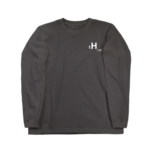 1.hydrogen (白/表裏) ロングスリーブTシャツ