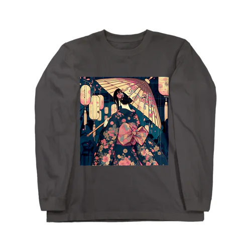 浴衣女子 Long Sleeve T-Shirt