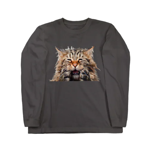 ずぶ濡れ猫 Long Sleeve T-Shirt