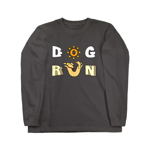 DOG RUN(背景なし) ロングスリーブTシャツ