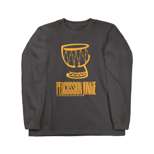 percussion junkie ロングスリーブTシャツ