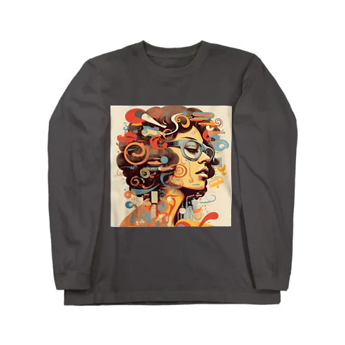 funky Lady 60's style Long Sleeve T-Shirt