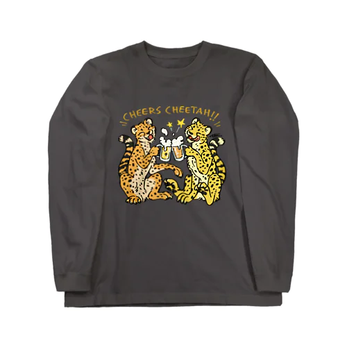 Cheers Cheetah黄文字 Long Sleeve T-Shirt