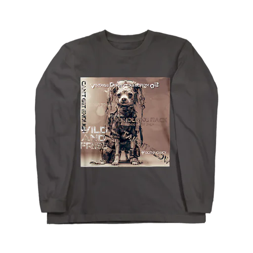 Vintage Dogs Collection 02_B ロングスリーブTシャツ