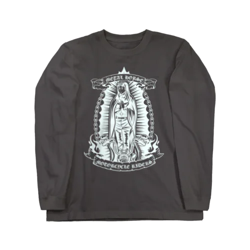 METAL HORSE バイカーマリア ホワイト Long Sleeve T-Shirt