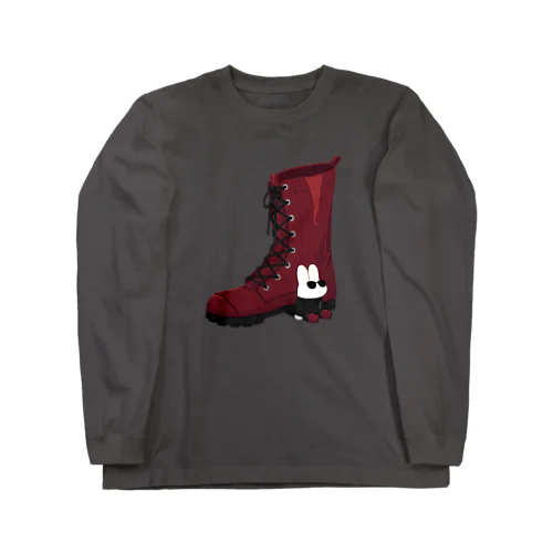 ブーツとうさぎ Long Sleeve T-Shirt