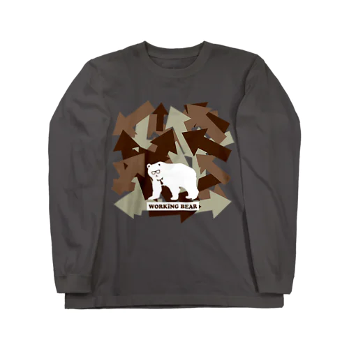 【WORKING BEAR】Arrow Bear Autumn Long Sleeve T-Shirt