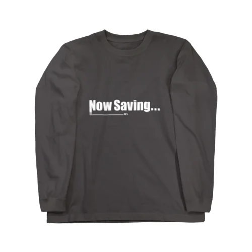 NowSaving_black ロングスリーブTシャツ