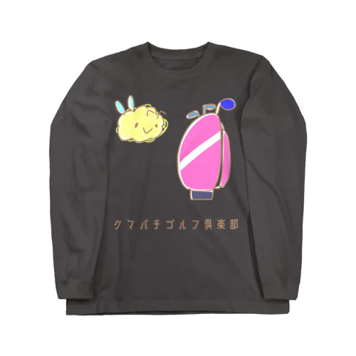 クマバチとゴルフバッグ ロングスリーブTシャツ