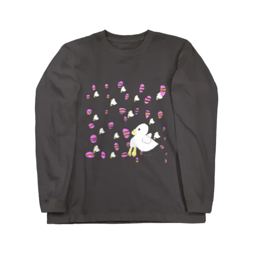 あひるちゃんたち と たまごころころ Long Sleeve T-Shirt