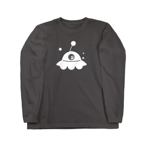 UFO 白 ロングスリーブTシャツ