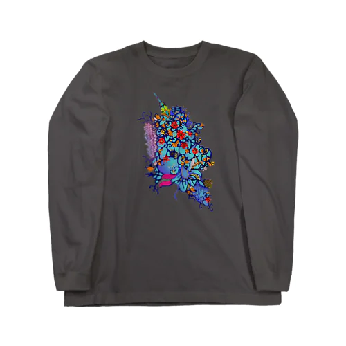 赤花のギョギョ Long Sleeve T-Shirt